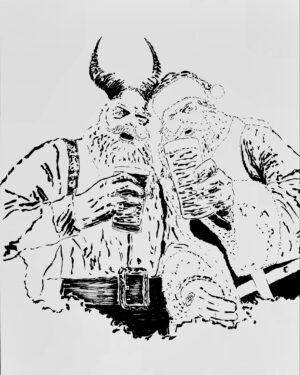Santa & his friend