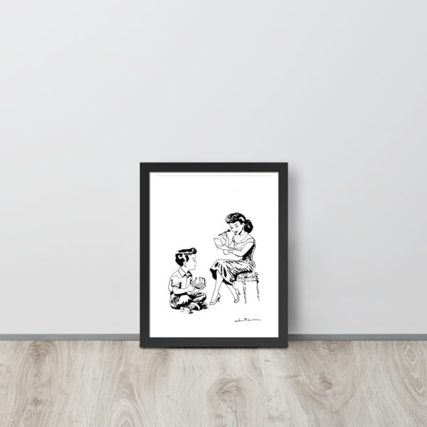 Framed poster