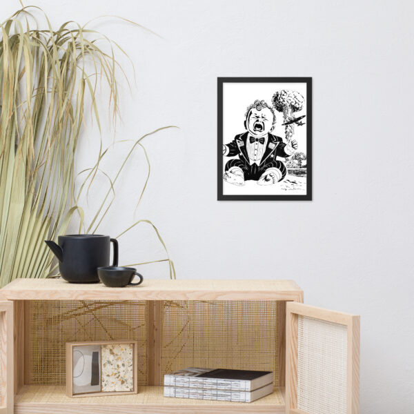 Framed poster