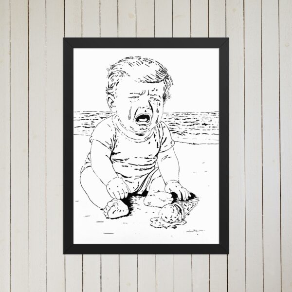 Framed poster
