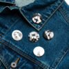 Set of pin buttons