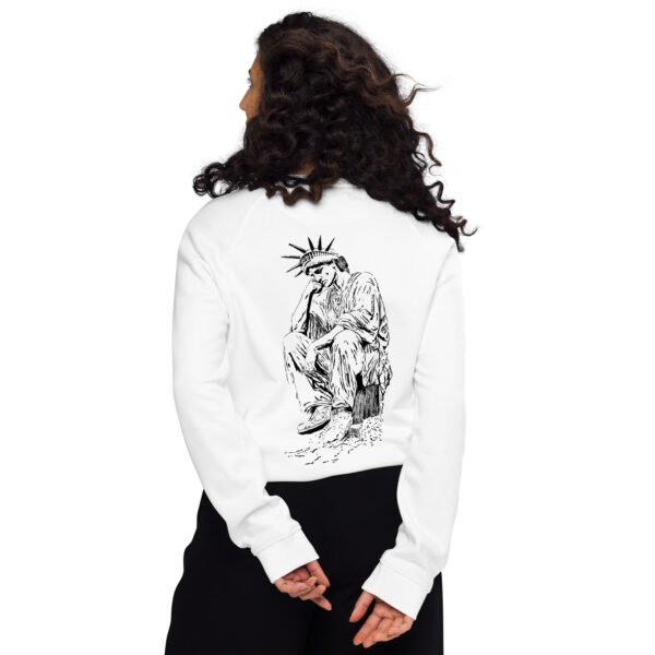 Unisex organic raglan sweatshirt