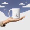 White glossy mug