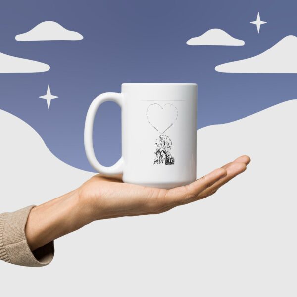 White glossy mug
