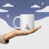 White glossy mug