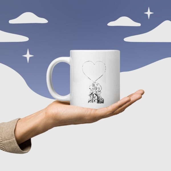 White glossy mug