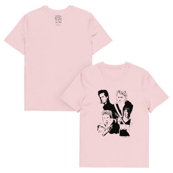 T-shirt "Cave, Cobain, Waits & Jett" - 100% coton
