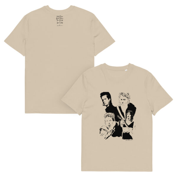 T-shirt "Cave, Cobain, Waits & Jett" - 100% coton