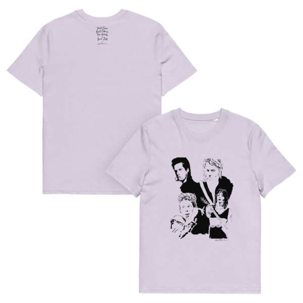 T-shirt "Cave, Cobain, Waits & Jett" - 100% coton