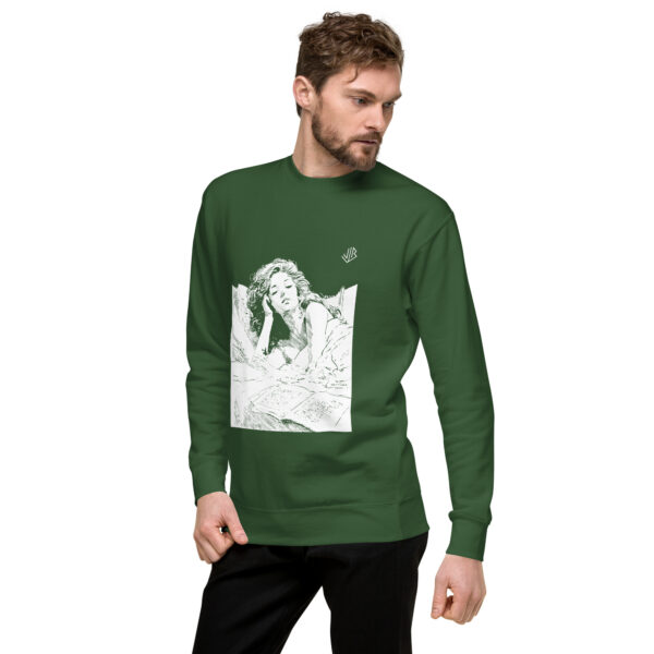 unisex-premium-sweatshirt-forest-green-left-front-6938628cd4780.jpg Premium Sweatshirt - L'heure suspendue